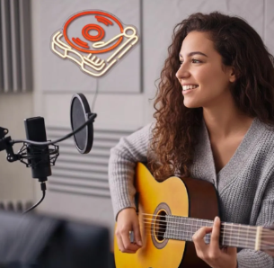 Retro Record Player Neon Sign