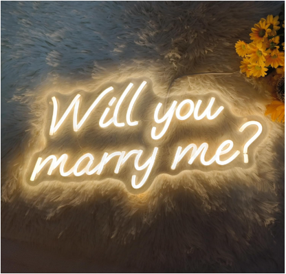 Will You Marry Me LED Neon Sign