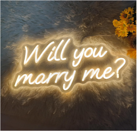 Will You Marry Me LED Neon Sign