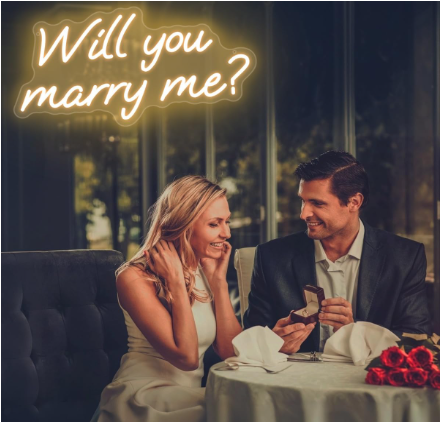 Will You Marry Me LED Neon Sign