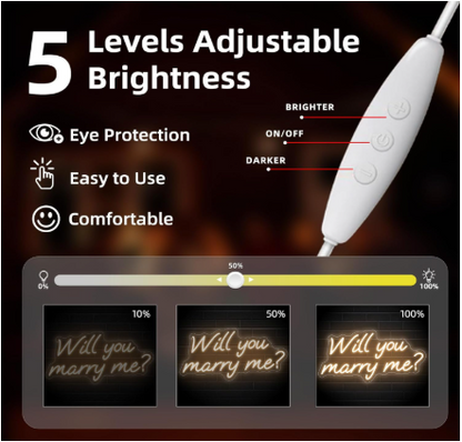 Will You Marry Me LED Neon Sign